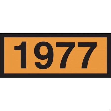 Accuform ORANGE 4DIGIT PANEL 1977 NITROGEN, MPR613VS MPR613VS